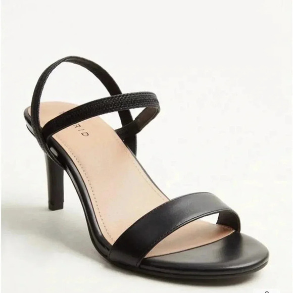 Torrid Black Faux Leather Slingback Heel (WW) - Picture 1 of 9